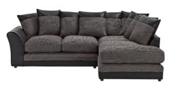HOME - Harley Large - Fabric Right Hand Corner Sofa - Charcoal